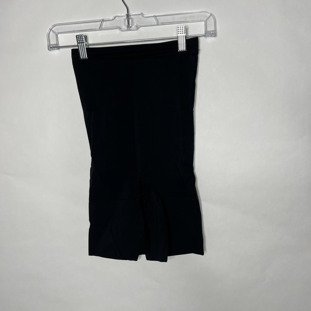 Spanx Shapewear Shorts Womens Small Black High Waisted Slimming Control